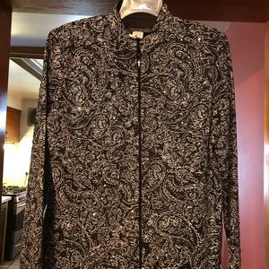 Black and Silver Sequin Jacket